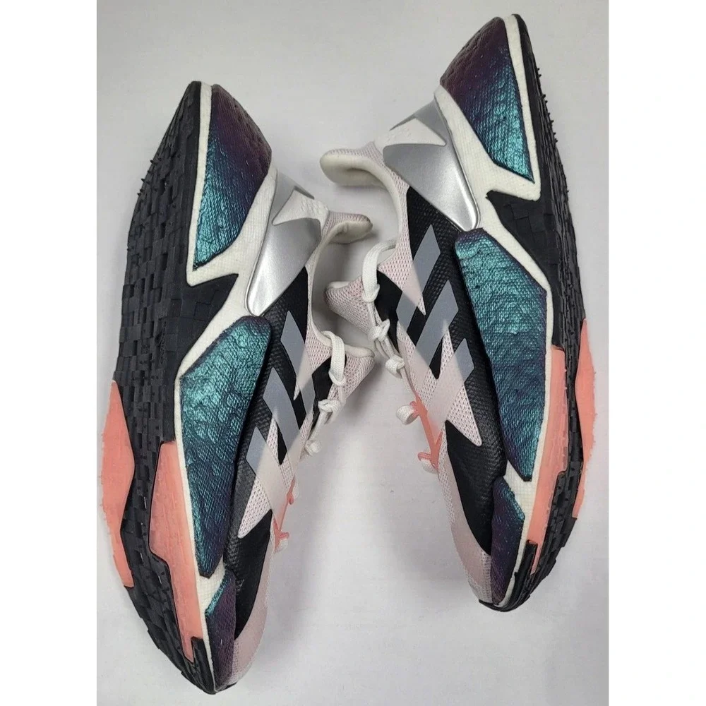 Adidas X9000L4 Kids US 5 Glow‎ Pink Crystal White Silver Metallic FW9318